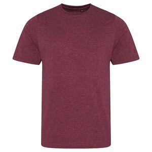 AWDis Mens Tri Blend T Shirt / Heather Burgundy